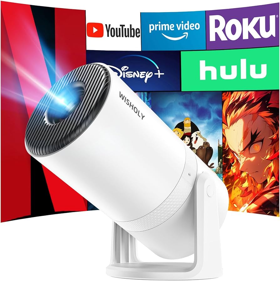 Amazon.co.jp: WISHOLY プロジェクター 家庭用【電動フォーカス